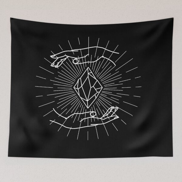 Item preview, Minimalist Art White Mystic Hand. designed and sold by HybridoStore.