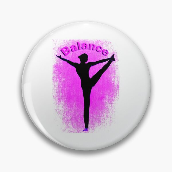 Item preview, Yoga Poses - Pink Mottled Background Balance designed and sold by SadSacDesigns.