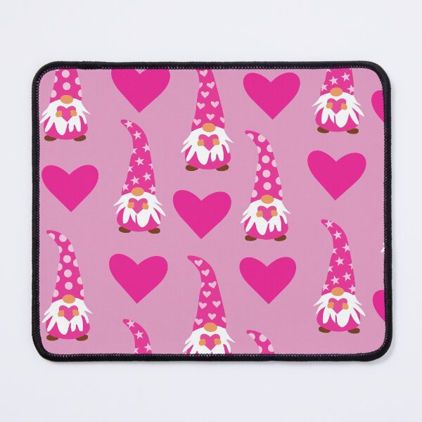 Item preview, Pink valentine gnomes holding hearts pattern designed and sold by Yasminepatterns .