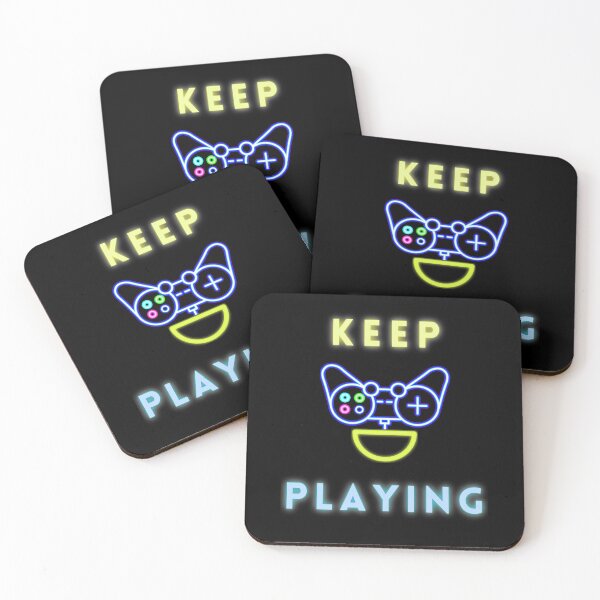 Item preview, Keep Playing Neon Gamer Design designed and sold by INSOMNIAC101.