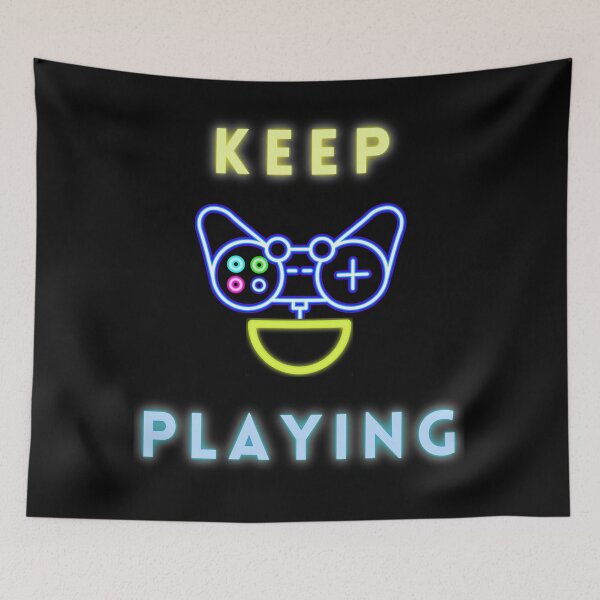 Item preview, Keep Playing Neon Gamer Design designed and sold by INSOMNIAC101.