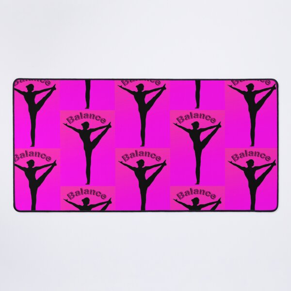Item preview, Yoga Poses - Pink Background Balance designed and sold by SadSacDesigns.
