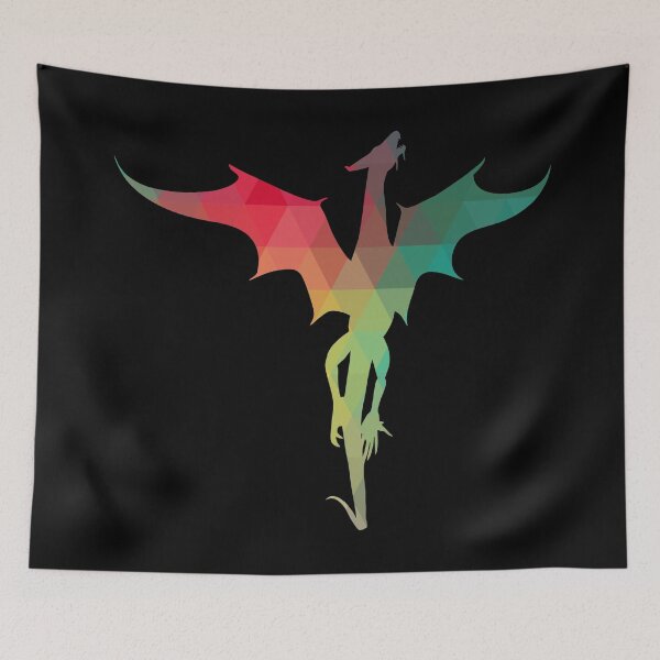 Item preview, Rainbow pattern dragon  designed and sold by AdiDsgn.