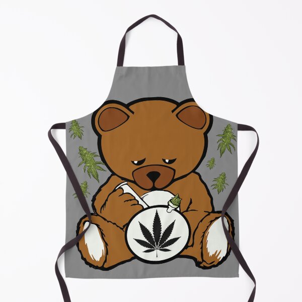 Item preview, Smoking Bear Bong Stoned Label Design designed and sold by DabGraphic.