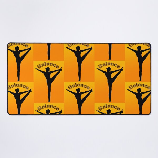 Item preview, Yoga Poses - Yellow Background Balance designed and sold by SadSacDesigns.