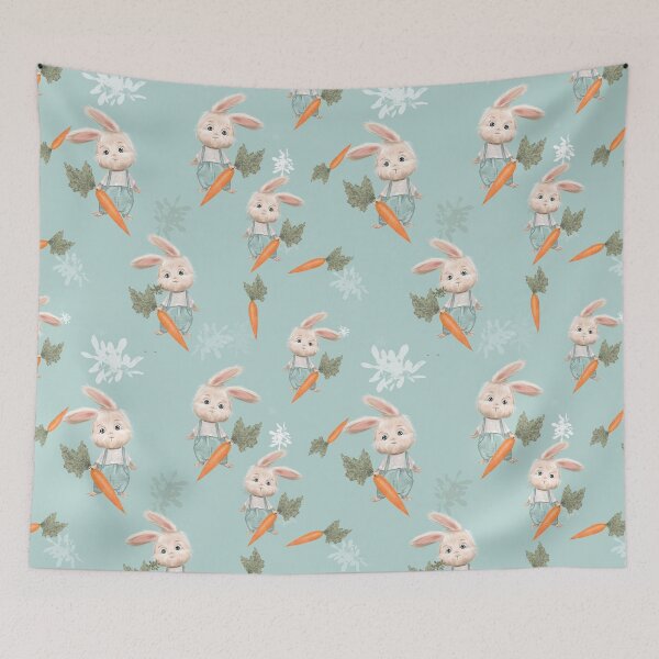 Item preview, Cute bunny carrots  designed and sold by ValandMolly.