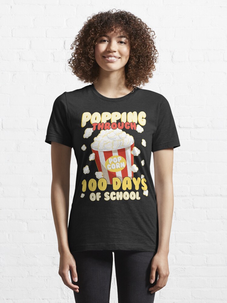 100 days of school popcorn shirt