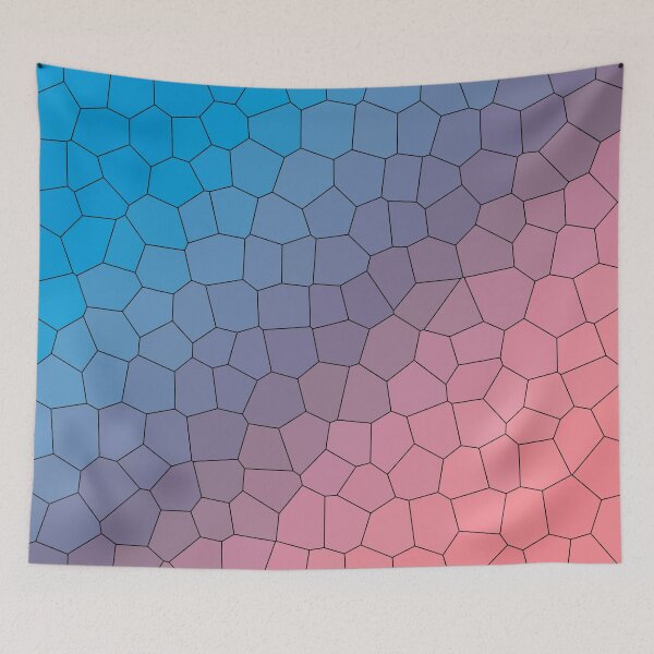 Item preview, Blue and Pink Mosaic Gradient designed and sold by Pavnud.