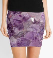 Amethyst Crystals. Mini Skirt