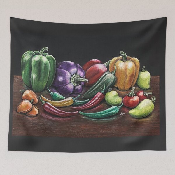 Item preview, Peppers designed and sold by GardenPartyArt.