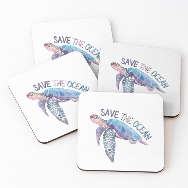 Item preview, Save the Ocean Watercolor Turtle designed and sold by Oceanarium.