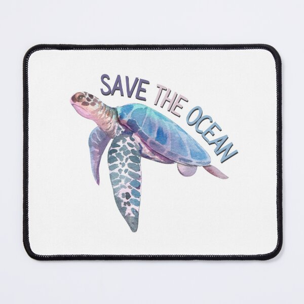 Item preview, Save the Ocean Watercolor Turtle designed and sold by Oceanarium.