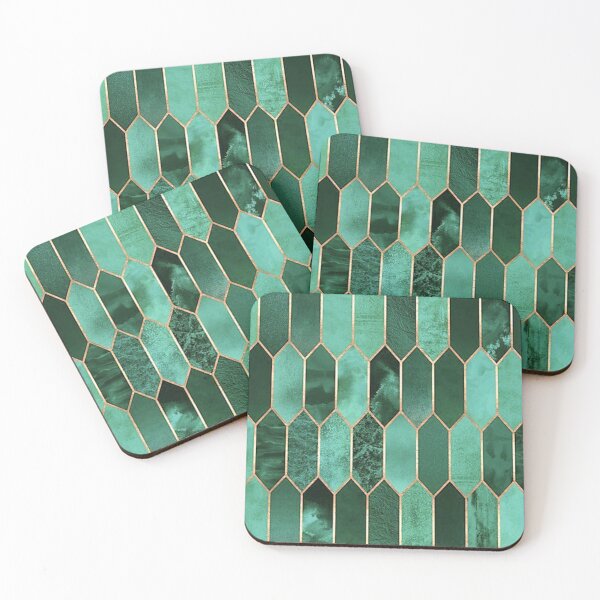 Item preview, Emerald green pattern designed and sold by Layla Art.