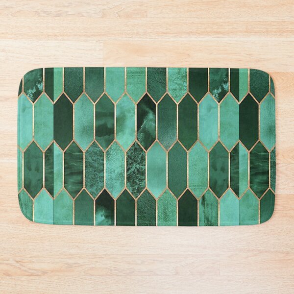 Item preview, Emerald green pattern designed and sold by Layla Art.