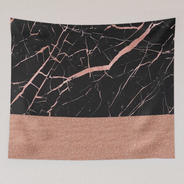 Item preview, Rose gold black shatter glitter designed and sold by peggieprints.