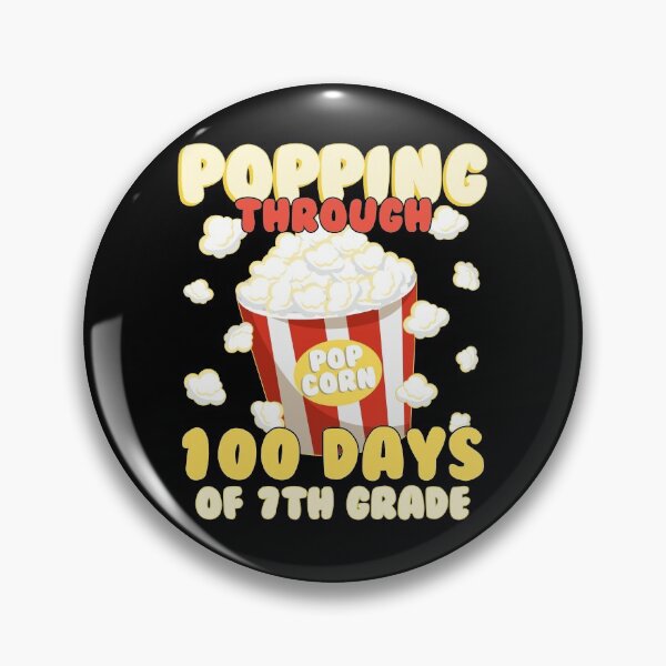 Item preview, Popping Through 100 Days Of 7th Grade Children Popcorn School Gift designed and sold by Master Jay.