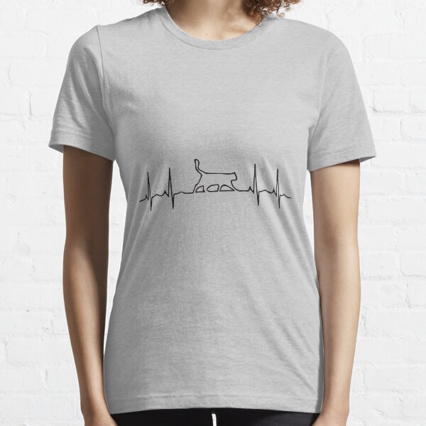 Cat sales heartbeat shirt