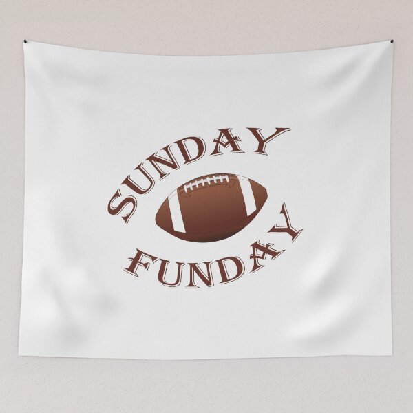 Item preview, Sunday Funday Football Sport T-Shirt Short Sleeve Casual Letter Print Shirt Top designed and sold by Anoirshop ⭐⭐⭐⭐⭐.