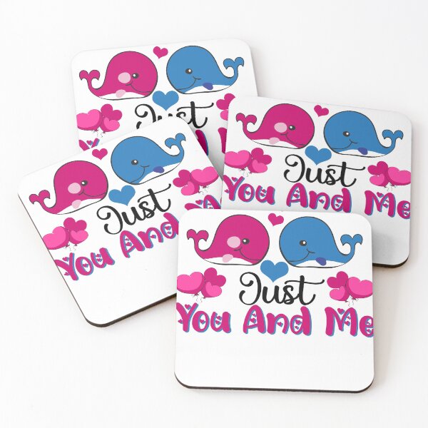 Item preview, Just You And Me Cute Valentine's Day Heart Gift For Her Essential T-Shirt designed and sold by Secretstyle ★★★★★.