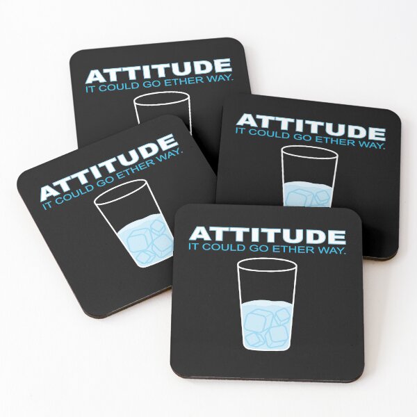 Item preview, ATTITUDE Glass Half Full or Empty designed and sold by NoticeLife.