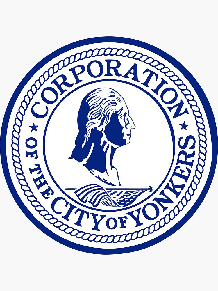 "The Yonkers (Flag/Seal of the City of Yonkers)" Sticker for Sale by