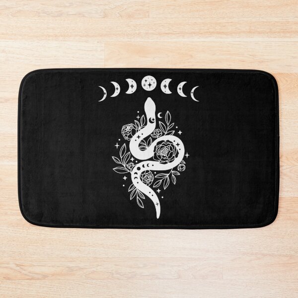 Item preview, Celestial Snake, Mystical Lunar Snake, Celestial Mystical Floral Moon Snake designed and sold by Airmilly Store.