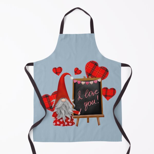Item preview, Happy Valentine's Day Gnome Plaid - Cute Heart Gifts - I Love You designed and sold by DiensDesign.