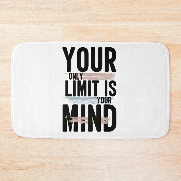 Item preview, Your Only Limit Is Mind Typography designed and sold by Sneh Universe.