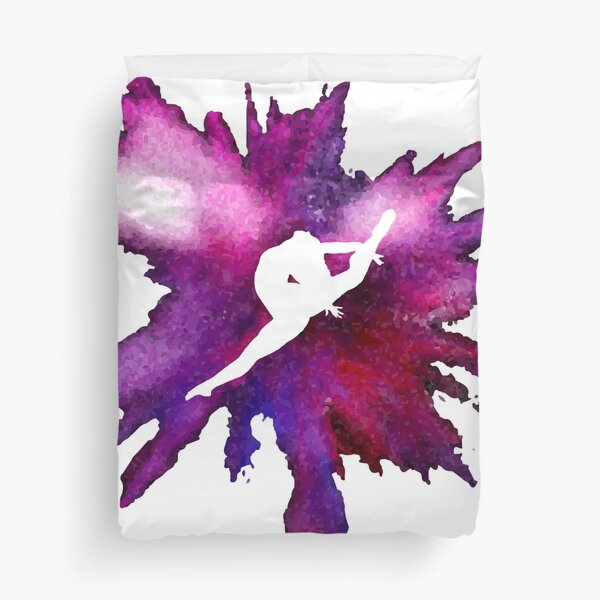 Gymnaste Explosion Silhouette Galaxy Housse de couette