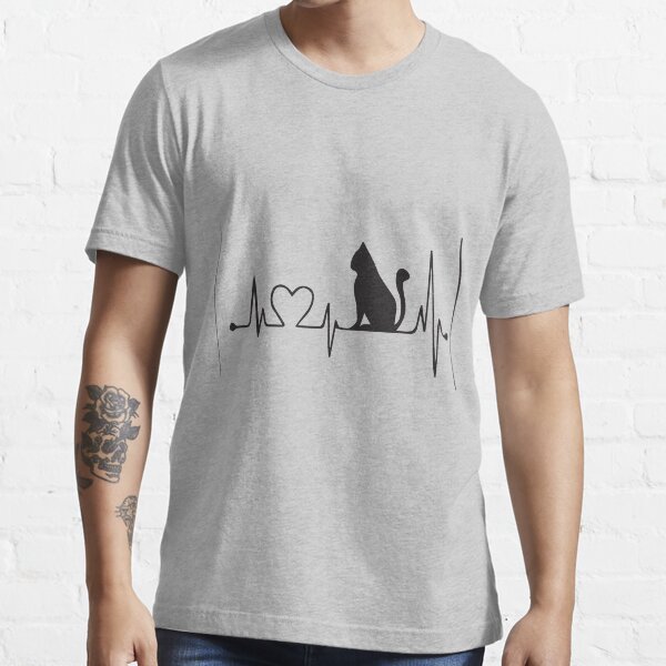 Cat heartbeat shop t shirt