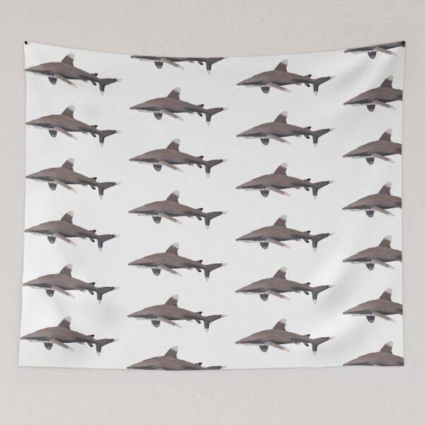 Item preview, Oceanic whitetip shark illustration designed and sold by TheNewAmericana.