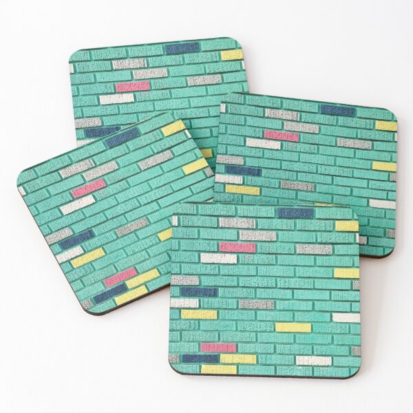 Item preview, Multicolored Brick Wall. Colors And Bricks Aesthetic Novelty Design. Inspirational Scenery Art designed and sold by Silver Medal.