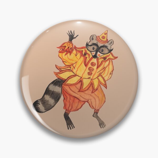 Item preview, vintage clown racoon autumn themed designed and sold by CaptainRingtail.