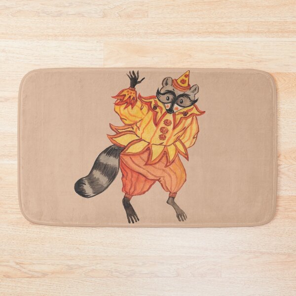 Item preview, vintage clown racoon autumn themed designed and sold by captainringtail.