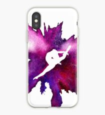 Gymnast Explosion Silhouette Galaxy iPhone Case