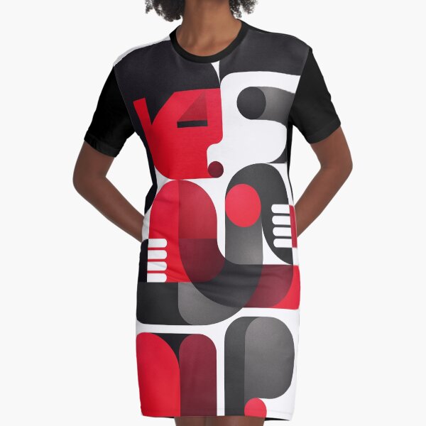 A kiss in Kiev Graphic T-Shirt Dress