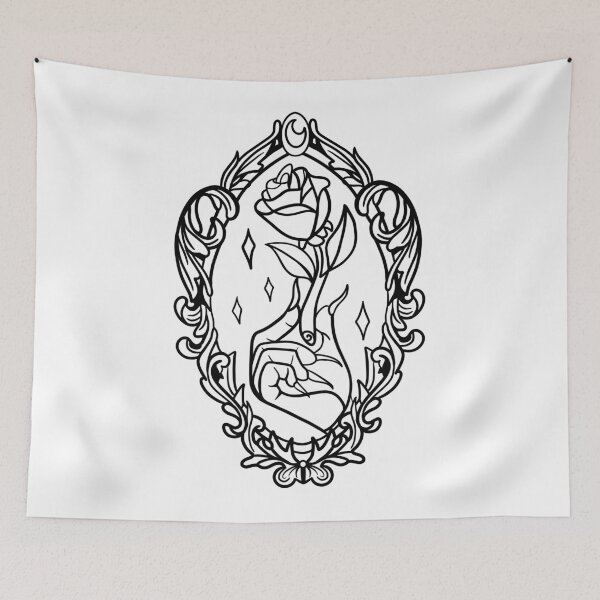 Item preview, Beast Enchanted Rose in Frame in Black designed and sold by Thingamabobbidi.
