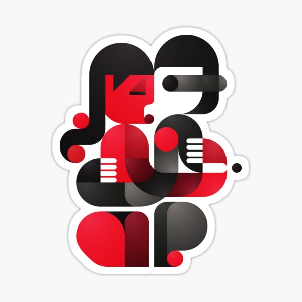 A kiss in Kiev Sticker