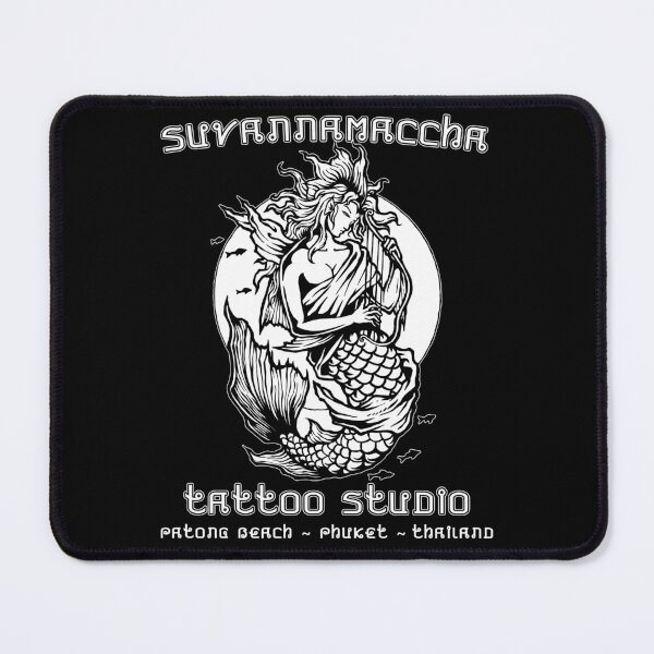 Item preview, Suvannamaccha, Thai Mermaid, Tattoo Studio Phuket, Thailand, Traditional Tattoos designed and sold by Proverbial Wisdom Design.