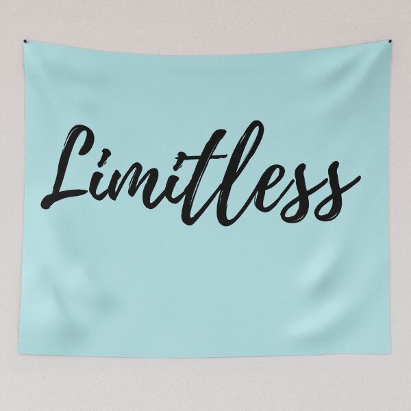 Item preview, The Word Limitless - Explore your Possibilities - Blue Background designed and sold by ActionFocus.