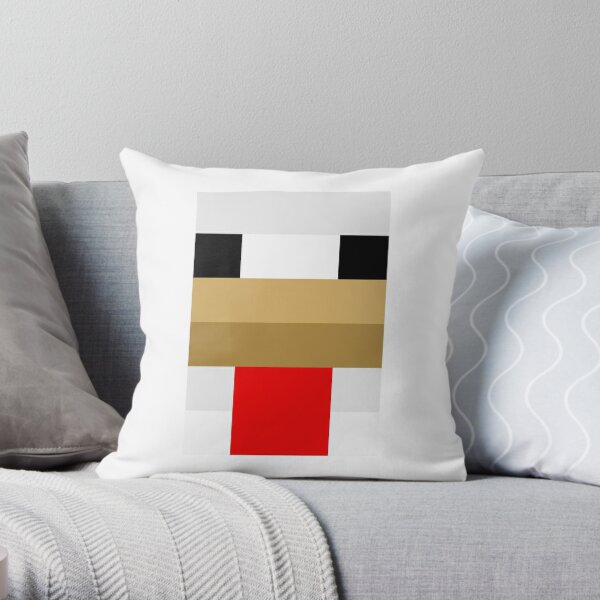 minecraft chicken pillow buddy white