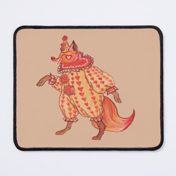 Item preview, vintage fox clown valentine themed designed and sold by captainringtail.