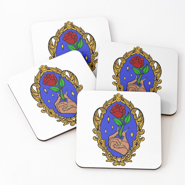 Item preview, Beast Enchanted Rose in Frame in Colour designed and sold by Thingamabobbidi.
