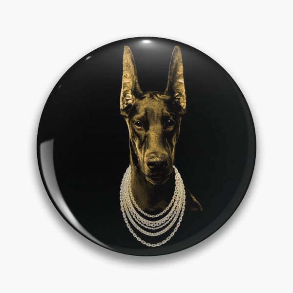 Item preview, Ih Nom Dog Nit - Gold Chains Doberman designed and sold by andrei49387.