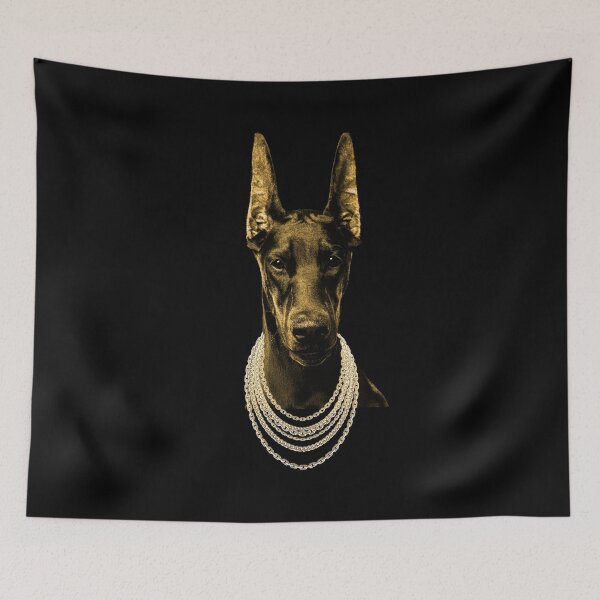 Item preview, Ih Nom Dog Nit - Gold Chains Doberman designed and sold by andrei49387.
