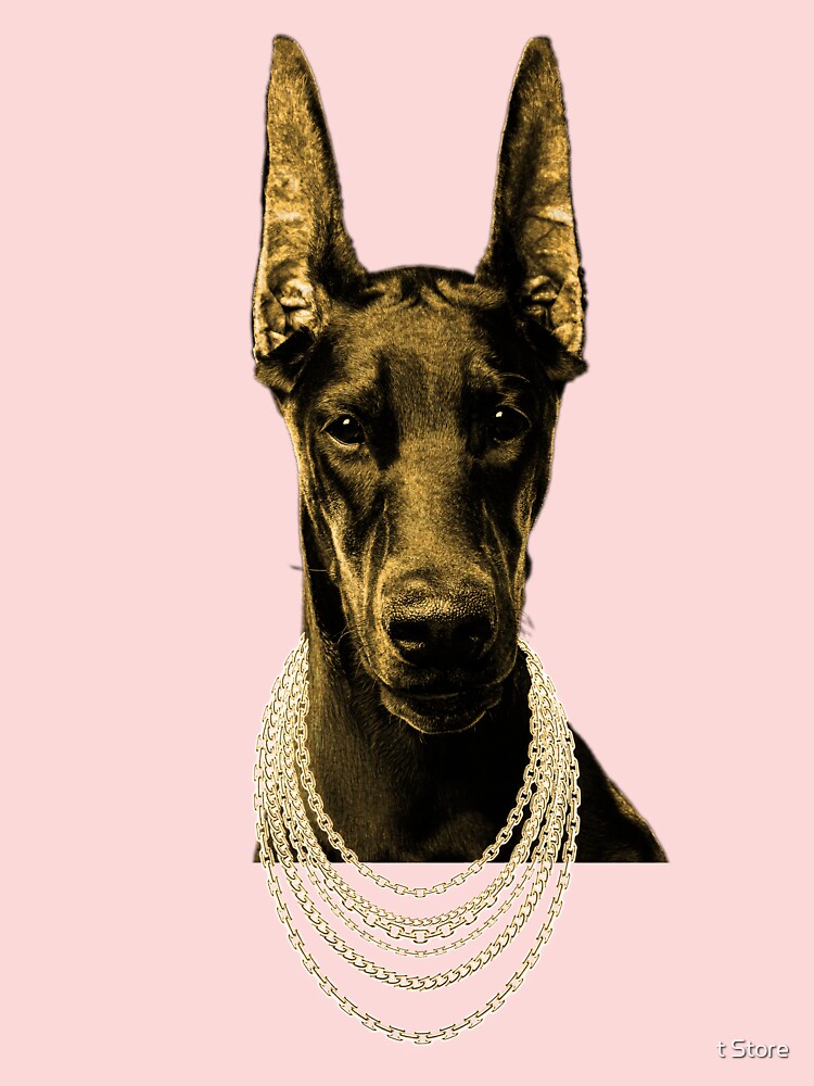 Doberman hot sale gold chain