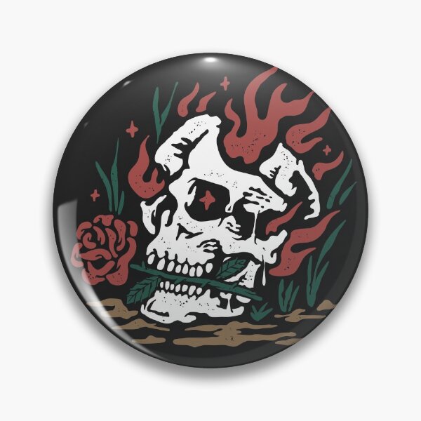 Item preview, Burning Skull designed and sold by machmigo.