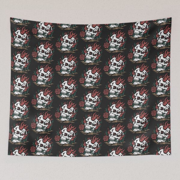 Item preview, Burning Skull designed and sold by machmigo.