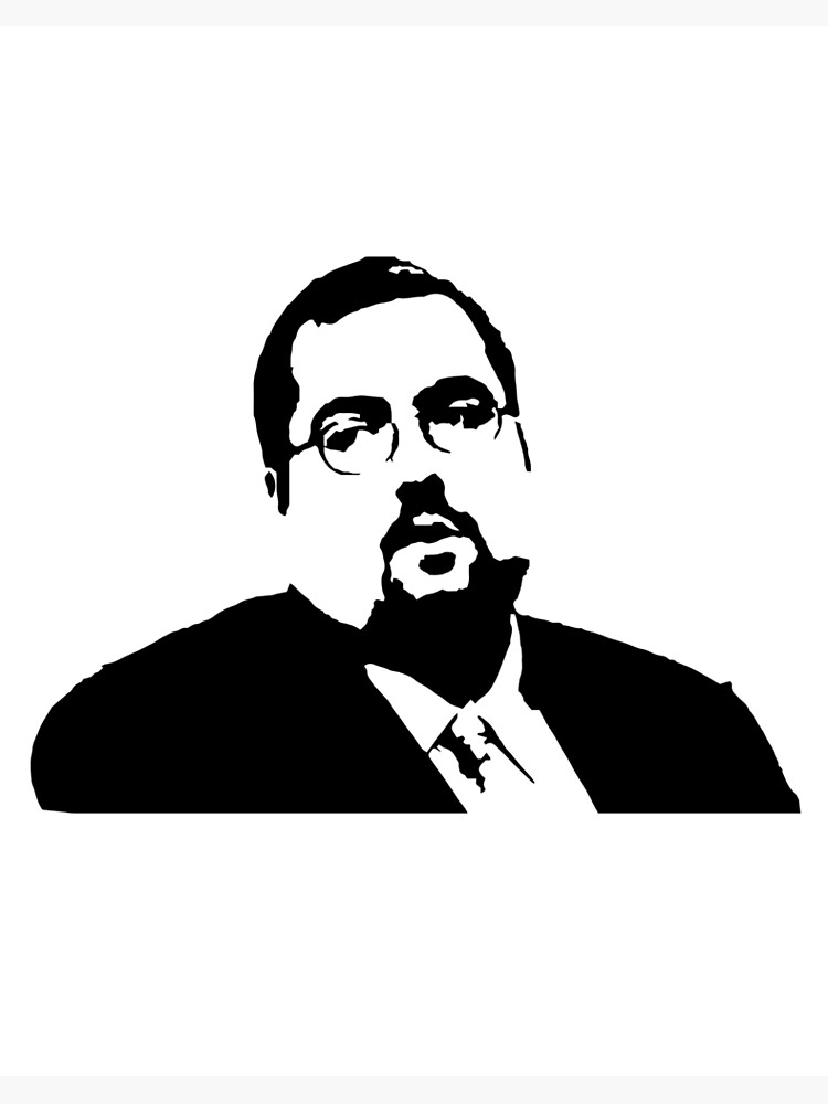 UK The Office: Keith Bishop. Stylised Vector Art