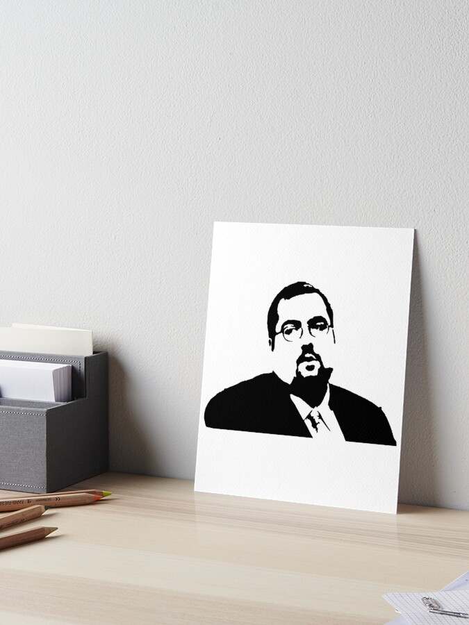 UK The Office: Keith Bishop. Stylised Vector Art